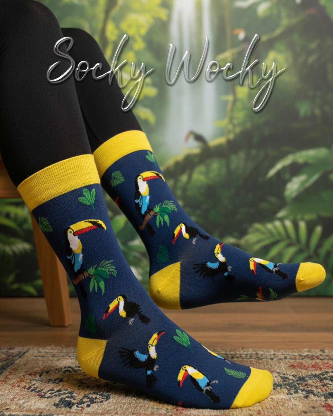 Toucan Bird Socks Tropical Nature Edition